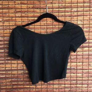 Brandy Melville black crop top classic